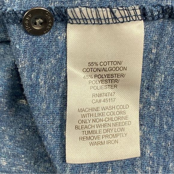 Hobbs Creek Mens Blue Short Sleeve Cre Neck Henley T-Shirt Size 2XL - Picture 5 of 8